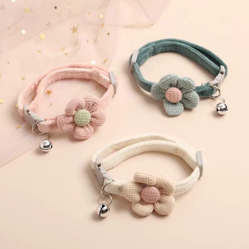 Internet Celebrity New Pet Bell Collar Dog Cat Cute Collar Universal Puppy Teddy Dog Bear Dog Neck Collar