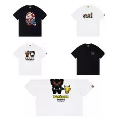 Japanese Trendy Brand Camouflage 219-244 Ape Head Letter Logo Classic T-Shirt Unisex Cross-Border Foreign Trade T-Shirt