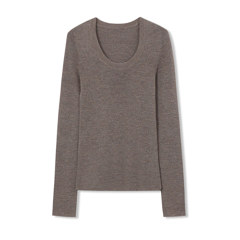 美丽诺羊毛！德国无缝扬子纱打底针织衫秋季半高领修身内搭上衣女