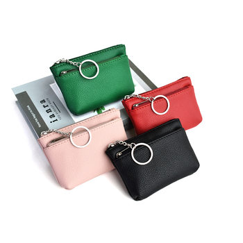 New coin purse women's new small card holder Korean style coin bag super small mini soft surface key case fashion small wallet