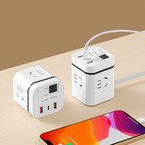 Креативная USB-розетка с защитой от перезаряда, интеллектуальная временная розетка, многофункциональная штепсельная вилка для ряда назначений, плата для зарядки мобильного телефона
