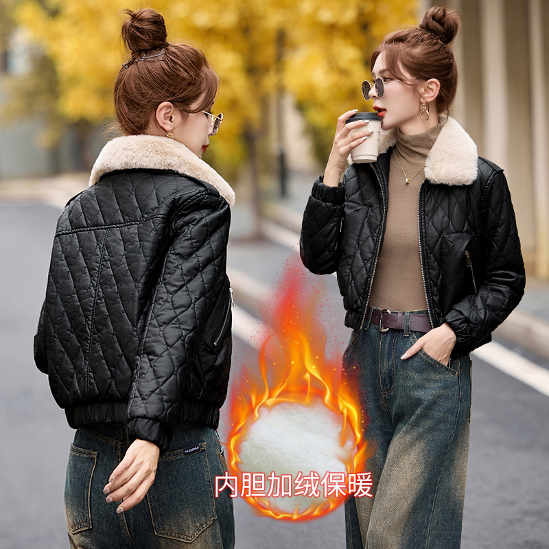 (Mới) Mã C0788 Giá 1750K: Áo Da Nữ Hatdng Áo Khoác Bông Hàng Mùa Xuân Thu Đông Phong Cách Hàn Quốc Dày Ấm Thời Trang Nữ Chất Liệu Vải Bông G05 Sản Phẩm Mới, (Miễn Phí Vận Chuyển Toàn Quốc).