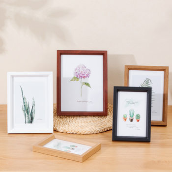 Cross-border black wooden photo frame table 5 inch 6 inch 7 inch a48 inch 10 inch framed picture frame creative wall photo wall