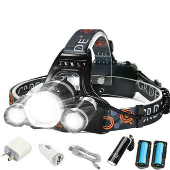 Headlamp Led High-Power Aircraft Head Outdoor Waterproof Strong Light Headlamp Sensor Headlamp Rechargeable Head-Mounted Flashlight