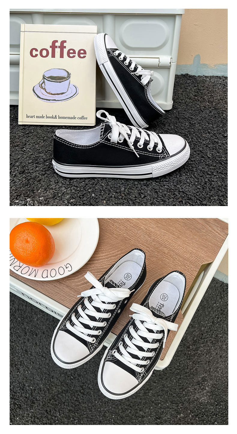 Spring and Autumn Classic Canvas Shoes Women's Shoes Student Korean Style White Shoes Couple Style Men's Shoes Casual Sneakers 9 undefined