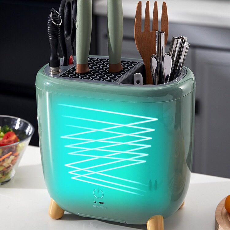 Intelligent Disinfection and Drying Knife Rack Storage Rack Knife Kitchen Knife Knife Holder Chopsticks Cage Storage Integrated Kitchen Supplies Household