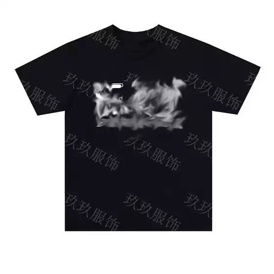 Cross-Border Direct Supply of Fashionable Printed Men's Short-Sleeved T-Shirts, Round-Neck Summer Sweat-Absorbent Pure Cotton Casual Sports Half-Sleeved T-Shirts