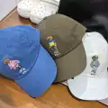 Cotton embroidered bear brown