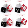 Manufacturer's Ready-Made Six-Color Bow Jewelry Box Heaven and Earth Cover Jewelry Packaging Box Necklace Earrings Jewelry Gift Box Wholesale