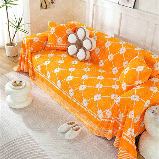 Modern light luxury high-grade sofa cover cloth full cover four seasons universal chenille cat-proof sofa cover sofa blanket