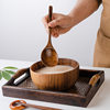Internet Celebrity Eating and Sowing Creative Adult Wooden Tableware Set Long Handle Spoon Spoon and Chopsticks Set Japanese Chopsticks Spoon Two-piece Set
