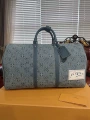 Embossed denim 50 travel bag