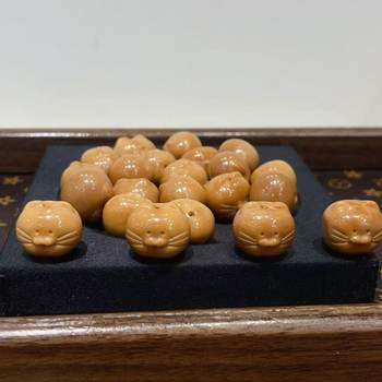 Natural ivory fruit cat head cat claw love sheep star text play accessories hand bracelet fashion jewelry accessories