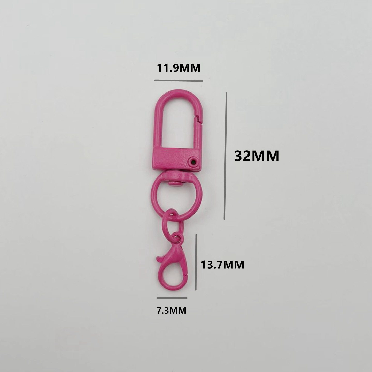 Painted Door Buckle with Crayfish Buckle DIY Handmade Keychain Hook Doll Bag Luggage Pendant Jewelry Accessories