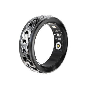 Cross-Border Smart Decompression Ring Monitors Heart Rate, Sleep Depth, Waterproof, Rotatable Chain, Multi-Functional Smart Ring