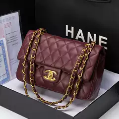 Chanel Cf Classic Quilted Chain Bag Versatile Genuine Leather Crossbody Bag Small Chanel-Style Bag High-End Luxury Brand Women's Bag