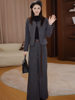 Fashion Suit for Women, Autumn and Winter New Style, Slimming, Petite, Chanel-Style Short Jacket and Wide-Leg Pants Two-Piece Set, Trendy