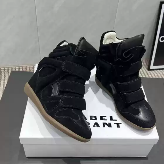 Black Cross-Border Shoes Exclusively for European and American Street Celebrities, Popular Style with 5.5cm Hidden Height Increase, Sports Casual Women's Shoes on Amazon