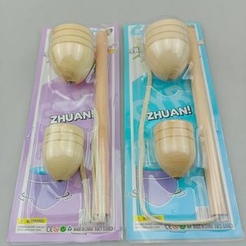 Two Yuan Wholesale Two Wooden Tops Nostalgic Kidsren's Toys Tops Wholesale 2 Yuan Products Supermarkets