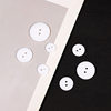 Wide Edge Resin Buttons, Thin Edge Buttons, Bread Buttons, Pure White Simple Buttons, Shirt Knitwear Sweater Buttons