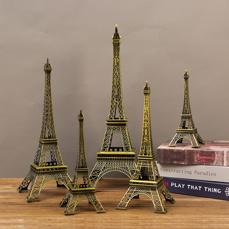 Paris Eiffel Tower Ornament Architectural Model High-End Living Room Wine Cabinet Tv Cabinet Desktop Decoration Ornament