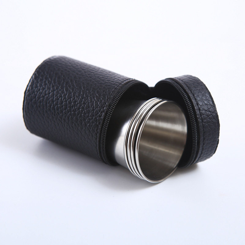 304 Stainless Steel Wine Glass Set Outdoor Portable Small Wine Glass Set Travel Picnic Thickeneded Wine Glass 30ml Wholesale