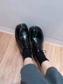 Black/lace-up style