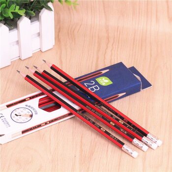 Wholesale S936/S935 Test Drawing Pen Basswood 2B/HB Pencil Children's Pencil Sketch Pencil 12 Pack