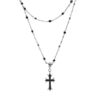 Diablo Cross Necklace Light Luxury Niche Accessories Women's High-End Sense Overlapping Sweet Cool Spice Girl Style Necklace Chain Collarbone Chain