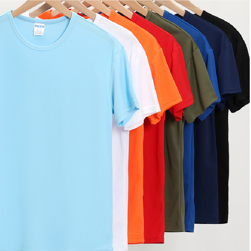 夏季速干运动短袖T恤马拉松跑步活动服印LOGO户外团建文化衫批发