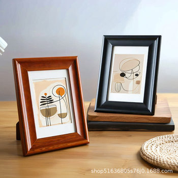 Photo frame decoration table retro creative desktop decoration 6 inch 7 inch 8 inch 10 inch A4 square picture frame