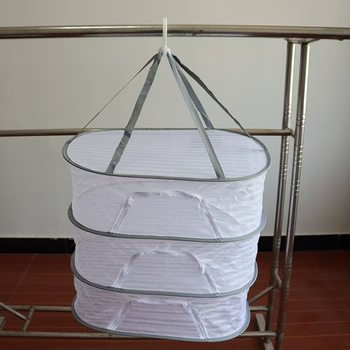 Insect-Proof Clothes Drying Net, Fish Drying Net, Household Clothes Drying Rack, Double-Layer Clothes Drying Net, Foldable Basket for Outdoor Use