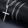 European and American Cross-Border Classic Retro Cross Necklace Cuban Chain Horsebit Chain Clavicle Chain Hip-Hop Trendy Couple Necklace