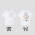 Front and rear models-branch leaf tennis icon-black and white