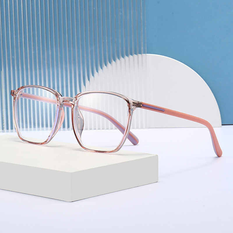 New 2318 wholesale fashion frame round unisex TR90 frame flat lens anti-blue light glasses flat lens