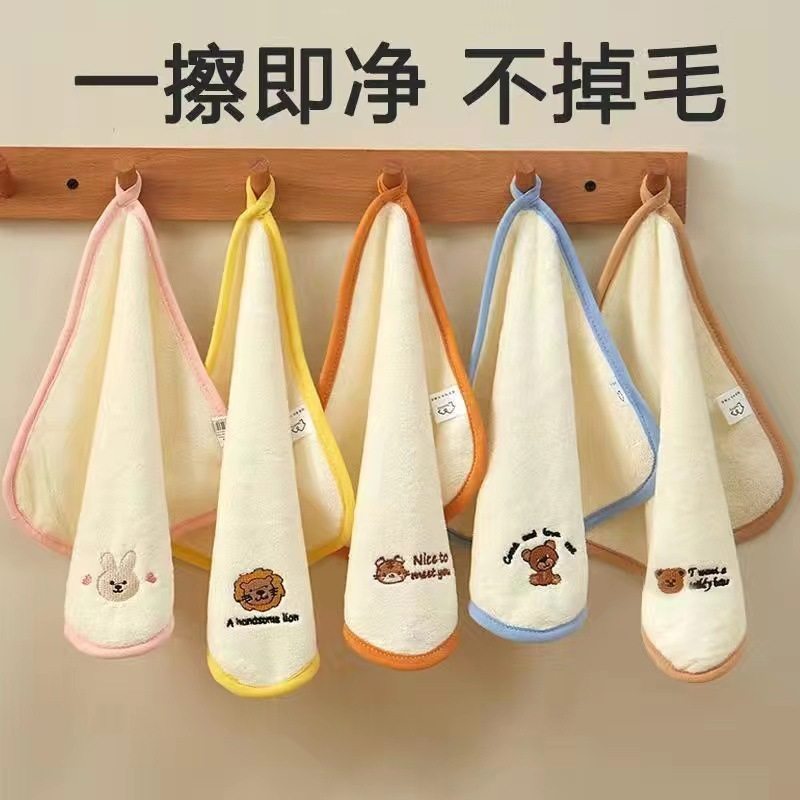 Small square towel Super Soft Newborn Baby Face washing small square towel children handkerchief kindergarten face cleaning towel small hair
