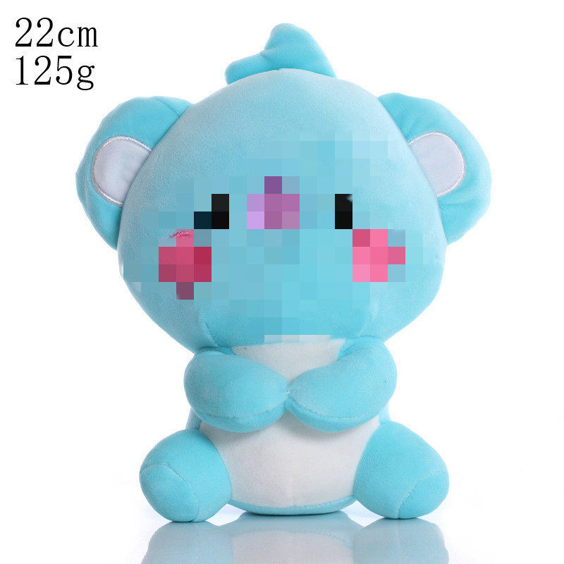 跨境韩国明星少年团毛绒玩具饼干马驹偶像卡通公仔娃娃钥匙扣包