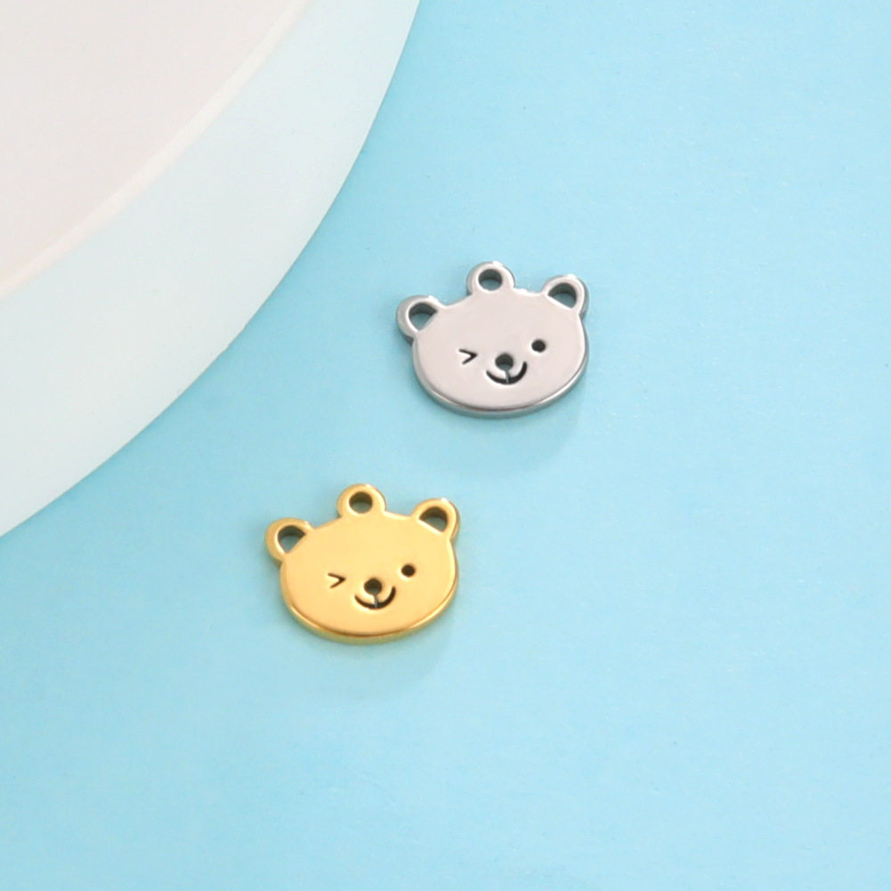 Europe and the United States cross-border export hot selling stainless steel squirrel fish bear claw animals and other pendants necklace bracelet earrings