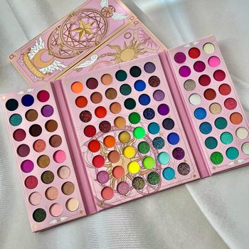 Cross-border foreign trade special cartoon 96-color eyeshadow plate pearlescent matte sequined eyeshadow makeup plate European and American export wholesale