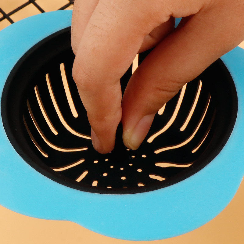 Plum Blossom-Shaped Ins-Style High-Value Sink Filter for Home Kitchen, Creative Draining Basket to Prevent Residue Blockage