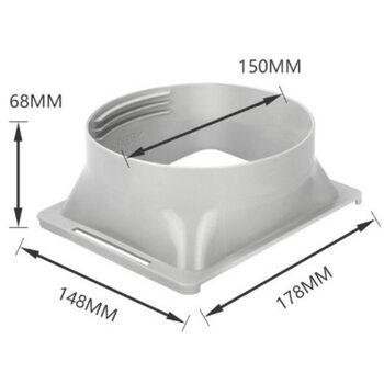 Cross-Border Hot Selling Mobile Air Conditioner Accessories Manufacturer Wholesale Exhaust Pipe Exhaust Pipe 15cm Interface Suitable for Xinke Body