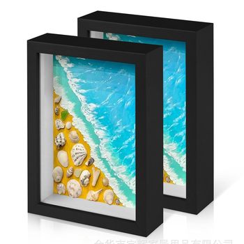 Three-Dimensional Hollow 5cm Dried Flower Photo Frame Wholesale 8-Inch 10inch 16inch A4A3 Handmade Rose Framed Light Picture Frame