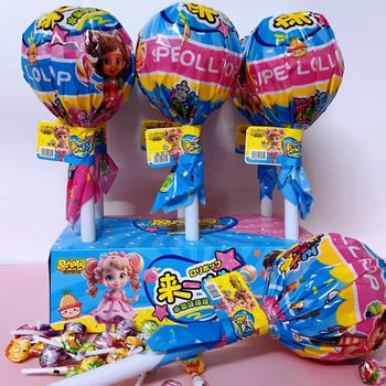 Sibaoyuan large lollipop fruit flavor modeling lollipop children's candy play leisure snacks candy toys wholesale