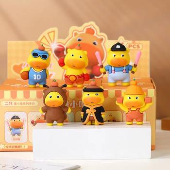 Capybara Lulu Blind Box Doll Cartoon Peripheral Figurine Hand-Made Ornament Stress-Relief Small Toy Blind Box Stress-Relief Toy
