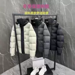 Mengkou down Jacket Black Warrior Men's and Women's Jacket Black Label 074 # Madeira down Jacket