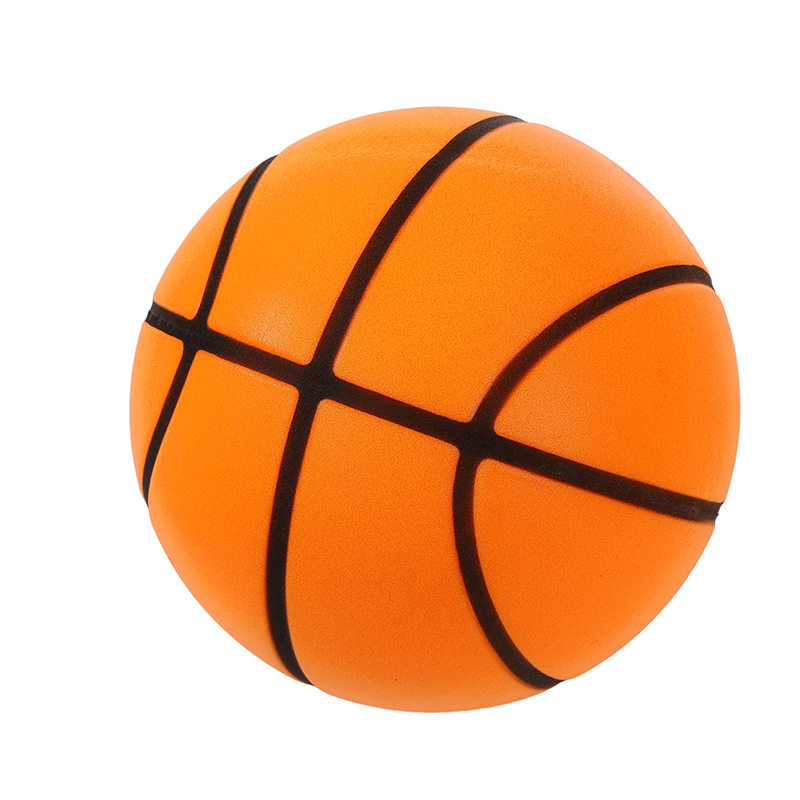 3D groove upgrade mute basketball racket ball children's indoor training ball indoor mute basketball toys wholesale