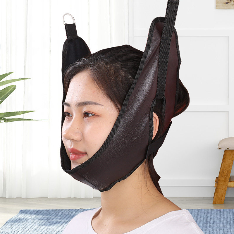 Yonghui Cervical Traction Belt Neck Stretching Fixation Belt Neck Brace Adult Neck Corrector Headgear Correction Rehabilitation Neck Support