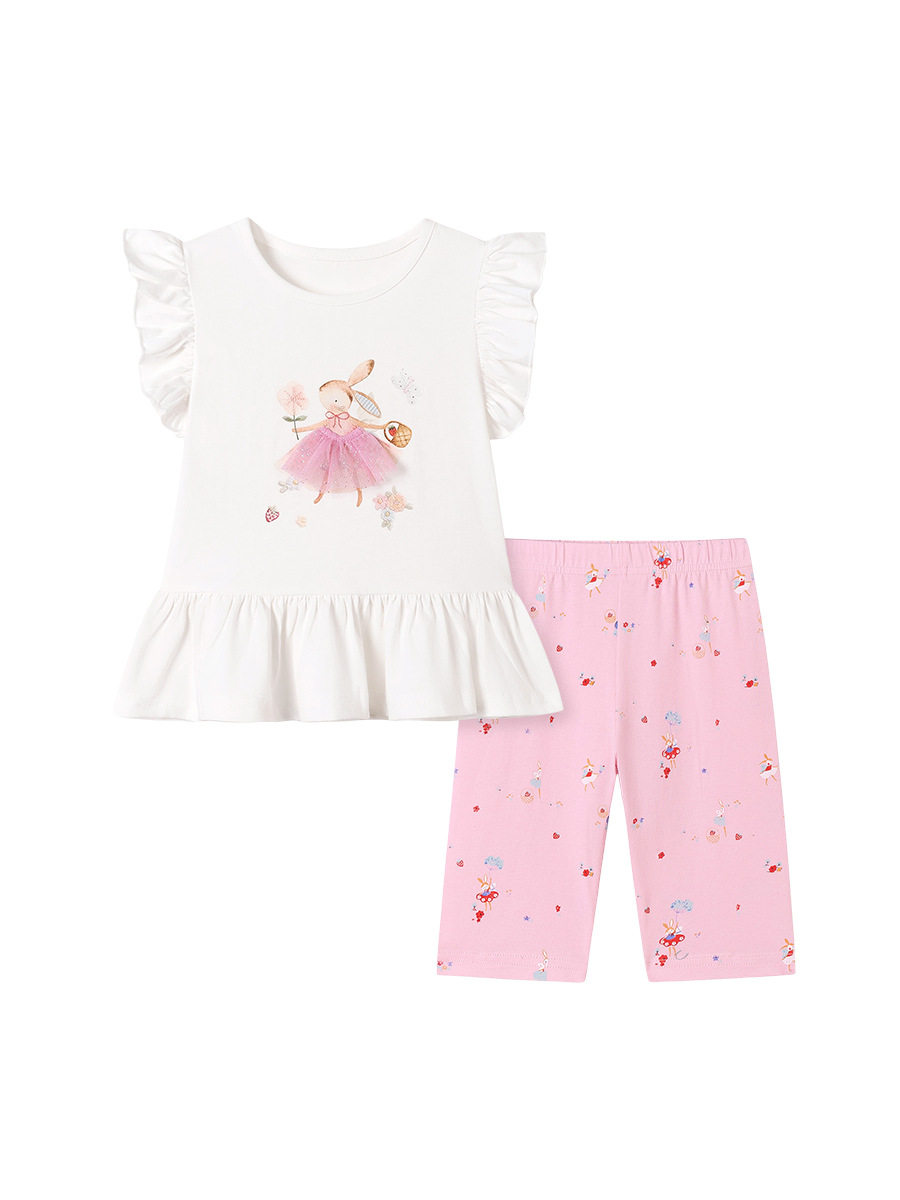 Stylish Girls' Set Wholesale, Cute Baby Casual Outfit, Summer Kids' Wear Set