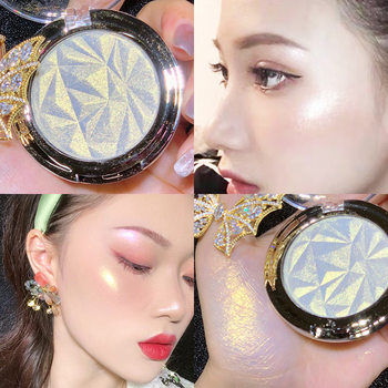 Flash Diamond High-gloss Fine Glitter Pearlescent Body Face Brightening Natural Three-dimensional Mashed Potato Powder Cake Cross-border Hot Sale
