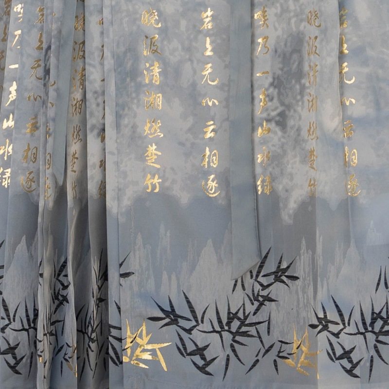 Chinese style plus size women's ancient style hanfu new Chinese style Ming style Daily men's and women's same style couple's white woven gold vest skirt